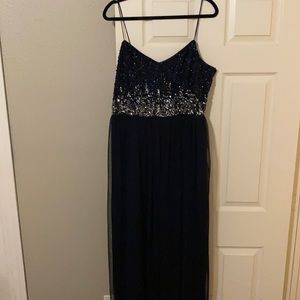 Midnight Blue Prom Dress